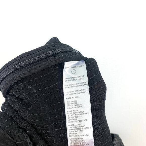 Good American Black Sequin Wide Leg Pants - Picture 8 of 8